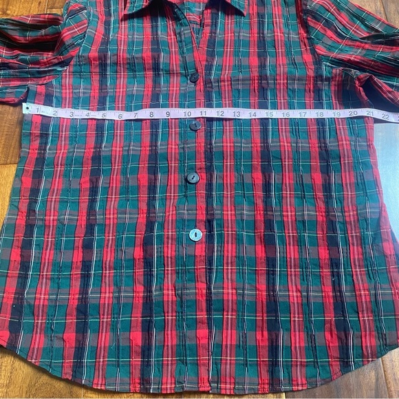 Pendleton Shaped Stretch Women’s Classic Plaid Button Down Shirt Size 14 - Picture 6 of 8